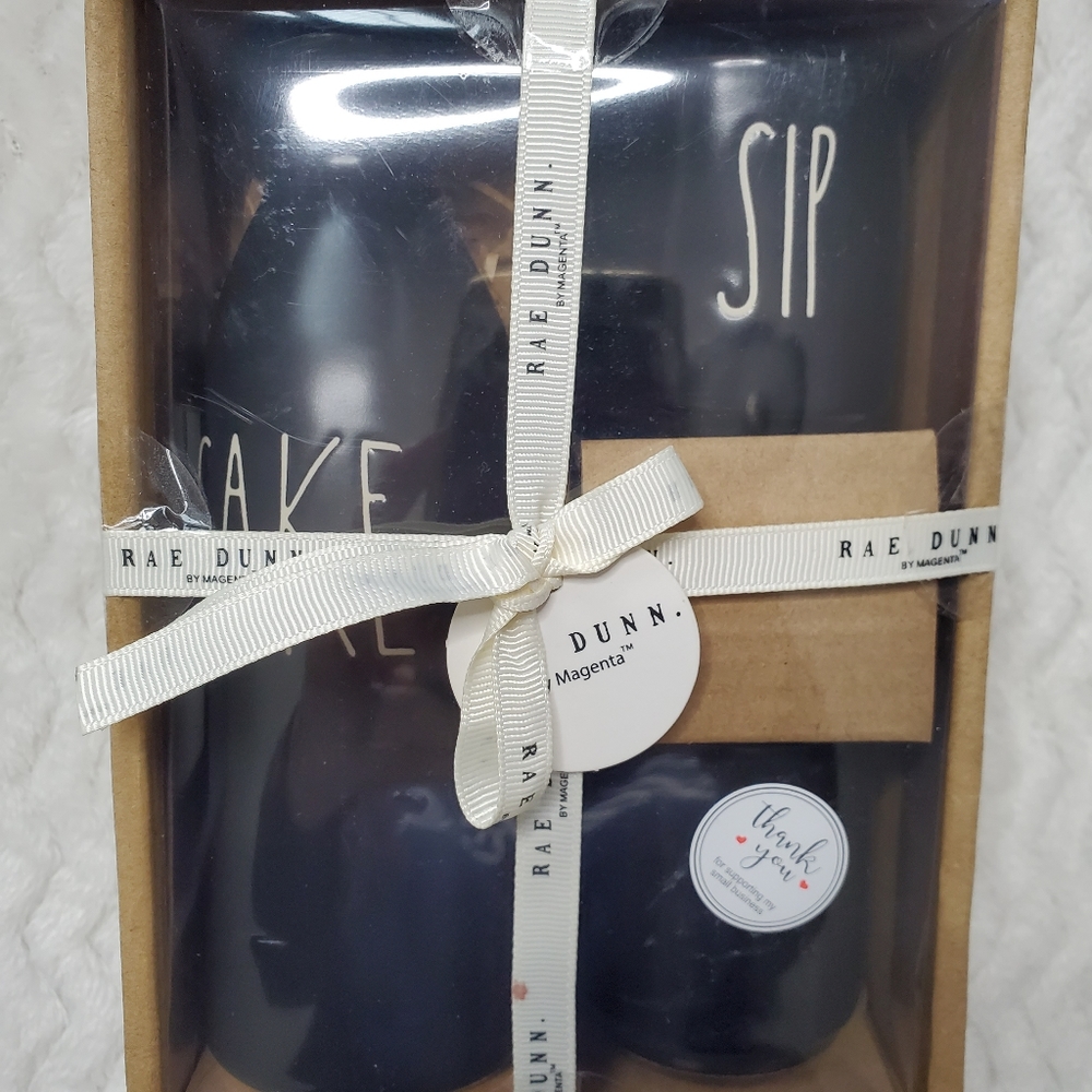 NEW!! Rae Dunn Sake set, black - Picture 3 of 5